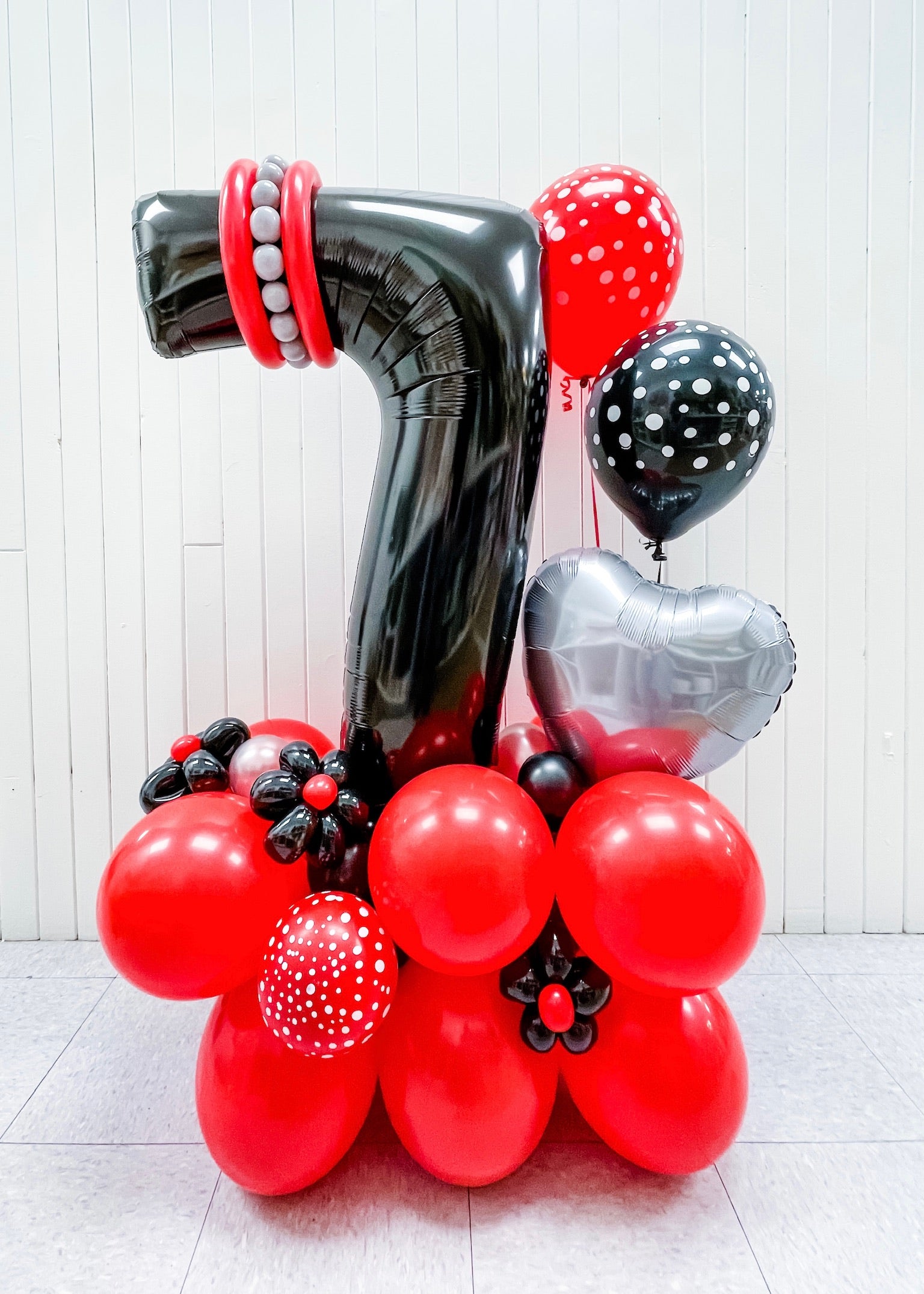Ballon Numéro Rouge 2 Ans Avec Standard 76cm - Partywinkel