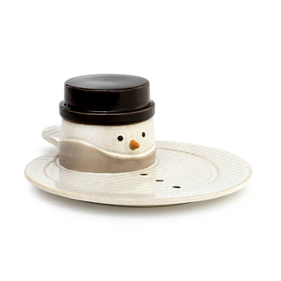 Assiette et bol 2-en-1 bonhomme de neige – Miss Lili's Boutique