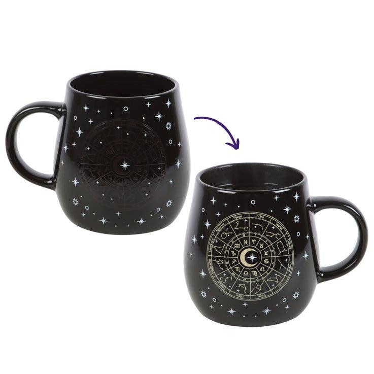 Tasse changeante à chaleur avec roue astrologique - Miss Lili's Boutique