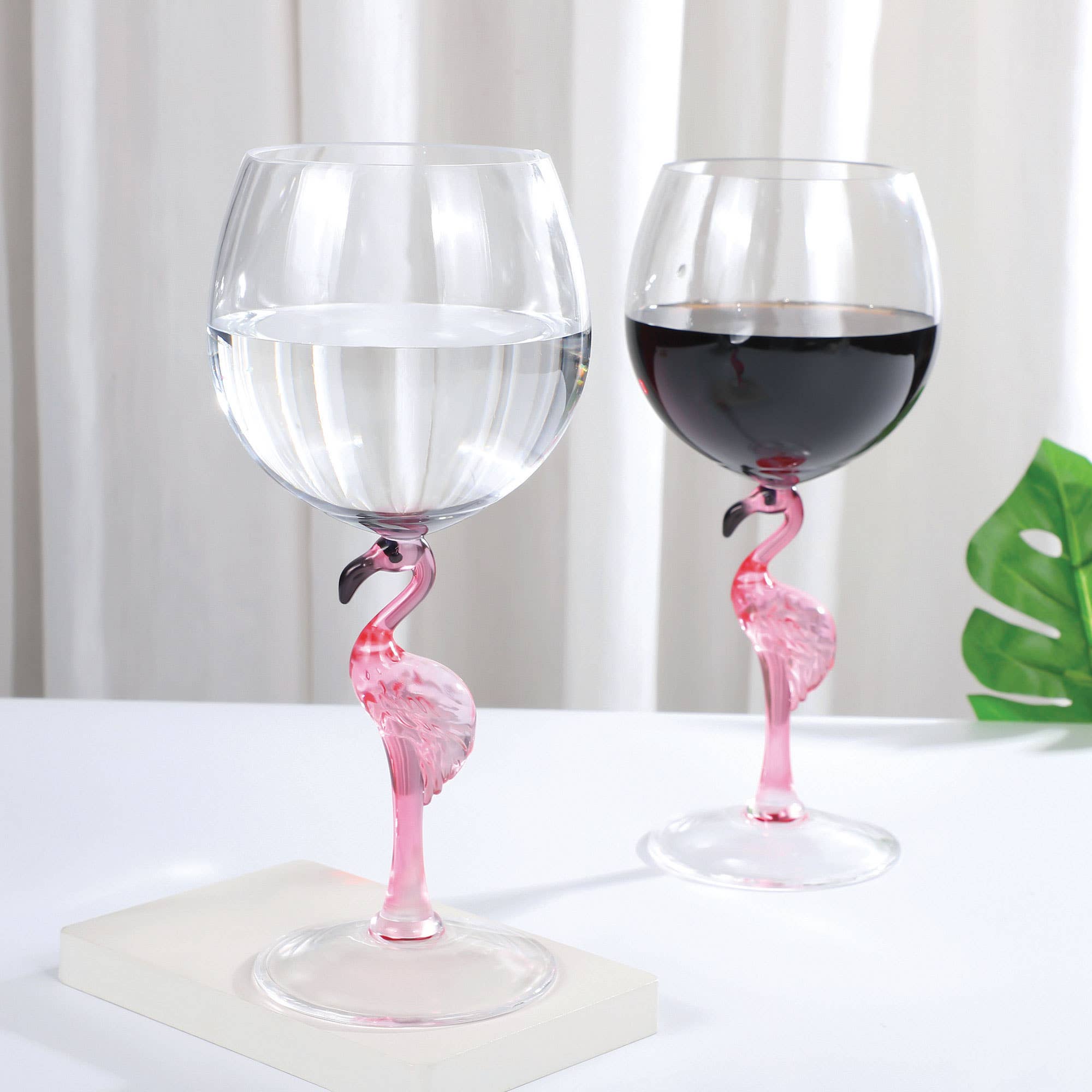 Verre à vin en plastique acrylique Flamingo 20 oz - Miss Lili's Boutique