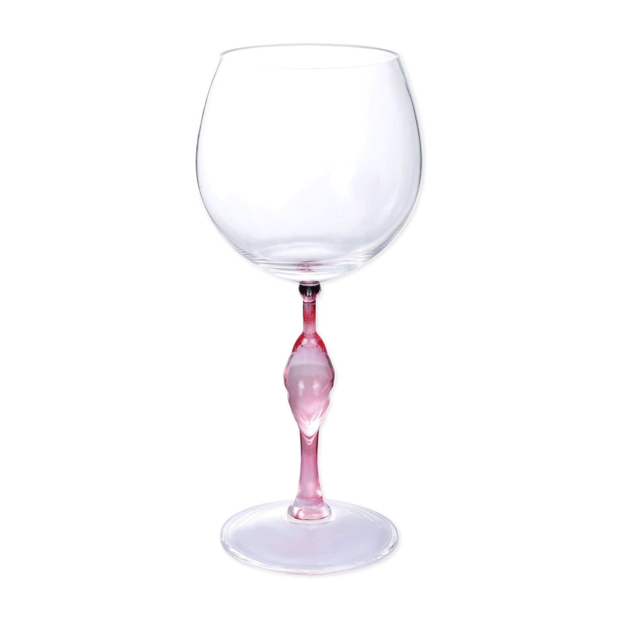 Verre à vin en plastique acrylique Flamingo 20 oz - Miss Lili's Boutique