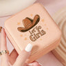 Boîte à bijoux pêche de style Cowgirl 