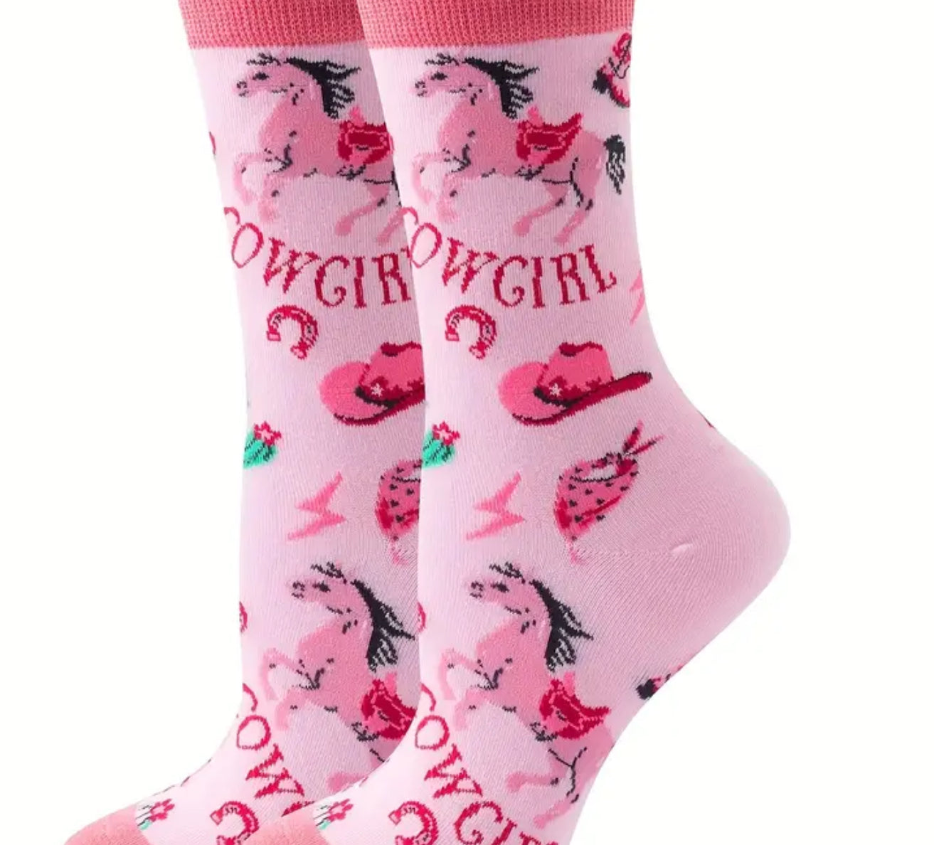 Chaussettes roses - Collection Cowgirl