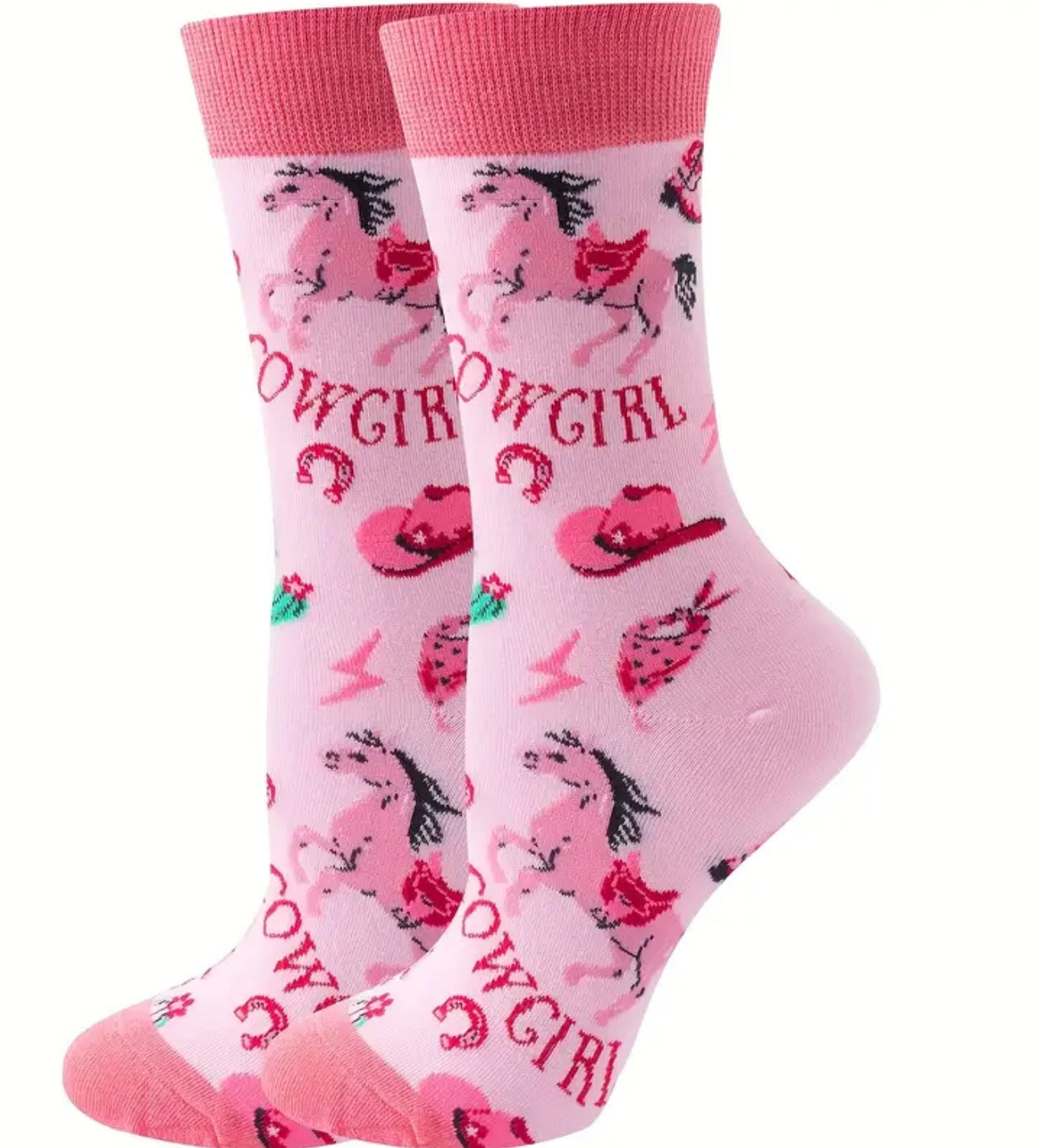 Chaussettes roses - Collection Cowgirl
