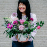 VASE CHARME VIOLET - BOUQUET DE FLEURS - Miss Lili's Boutique