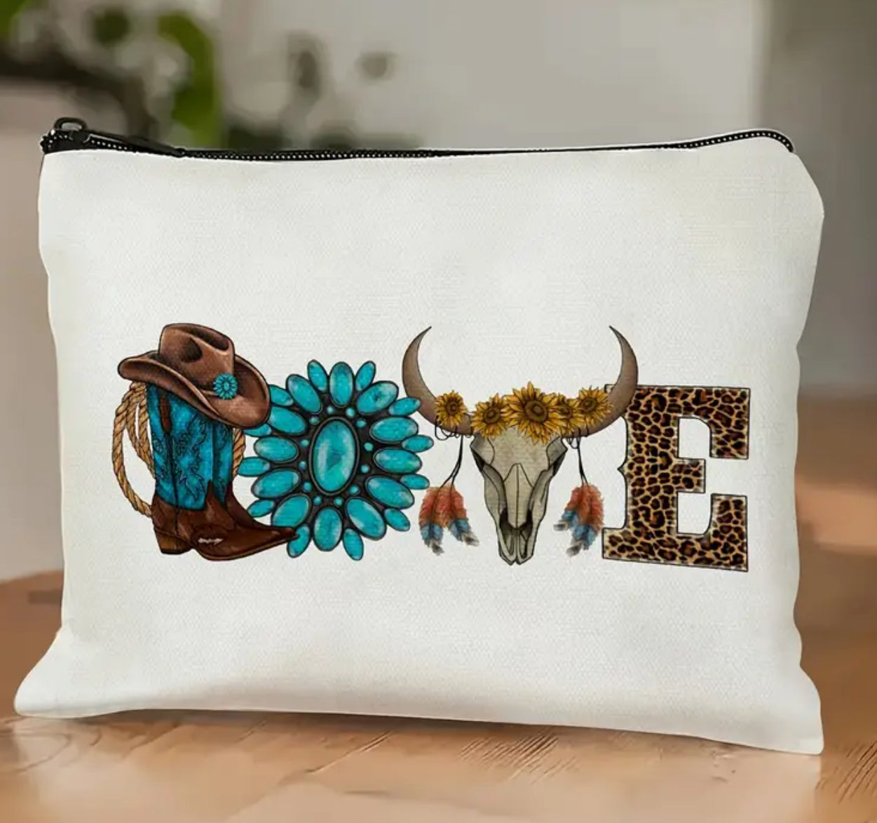Pochette pour cosmétiques Love - Collection Cowgirl