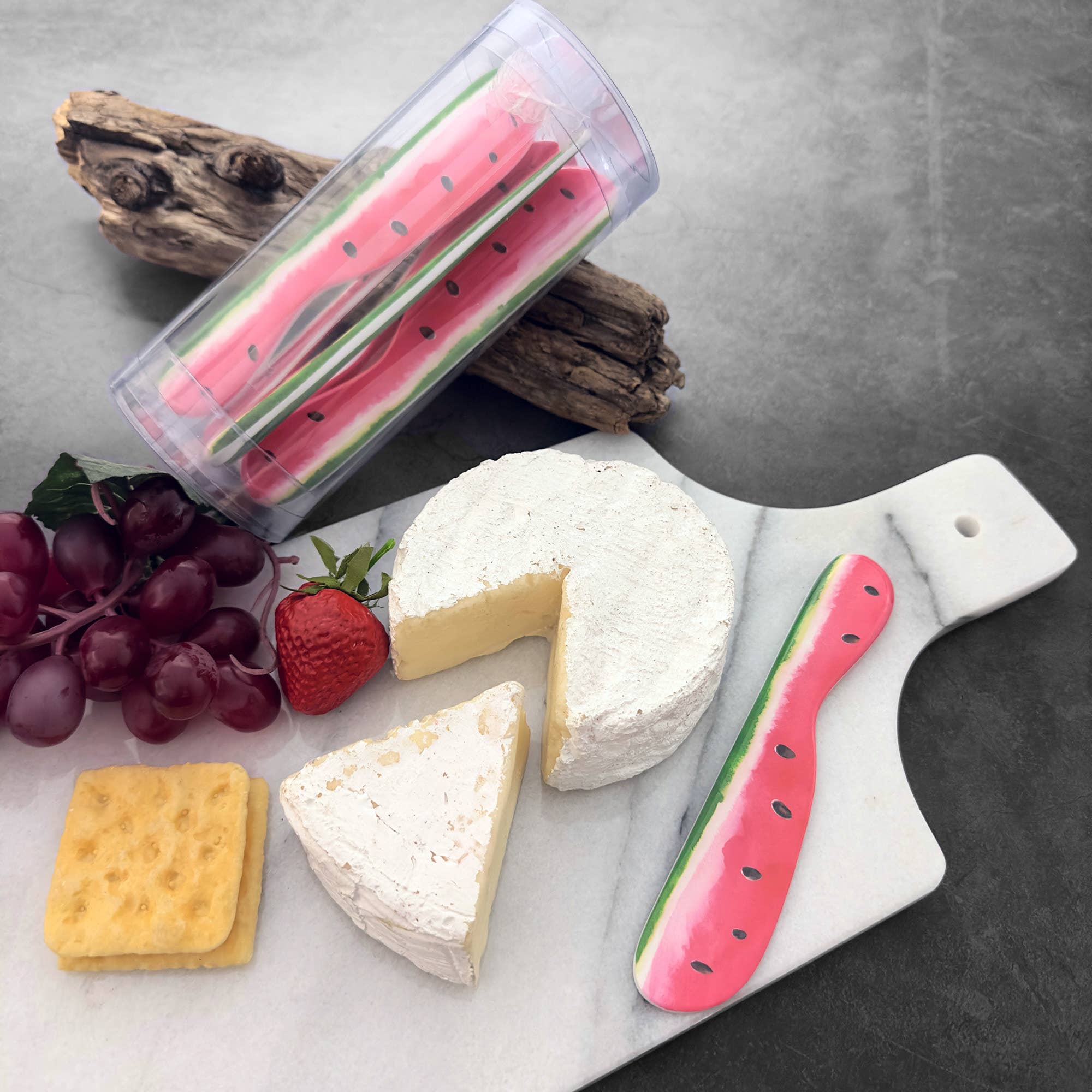 Étaleur à fromage en mélamine pastèque, 6 pièces - Miss Lili's Boutique