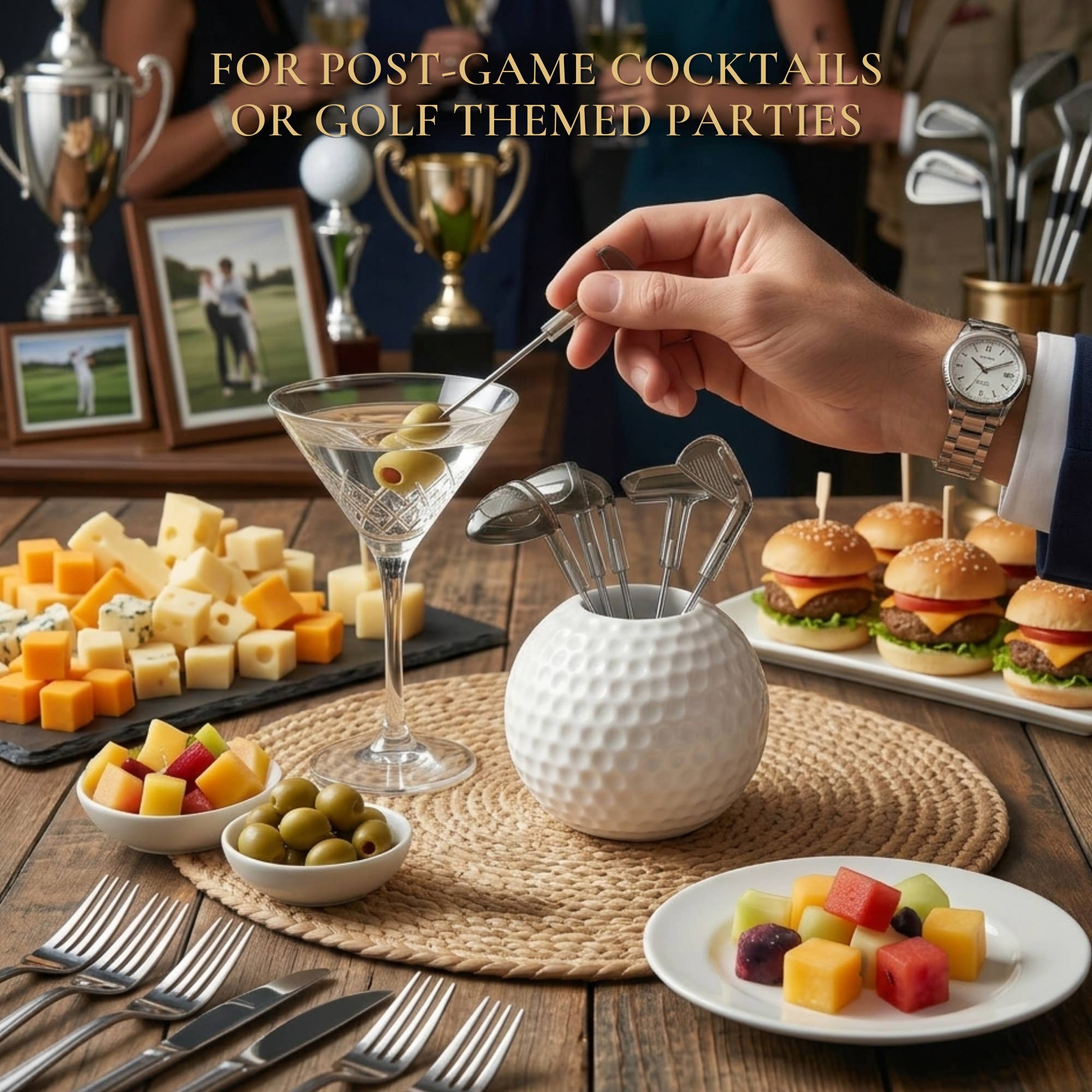 Ensemble de 7 Pièces de Pics à Cocktail Golf - Miss Lili's Boutique