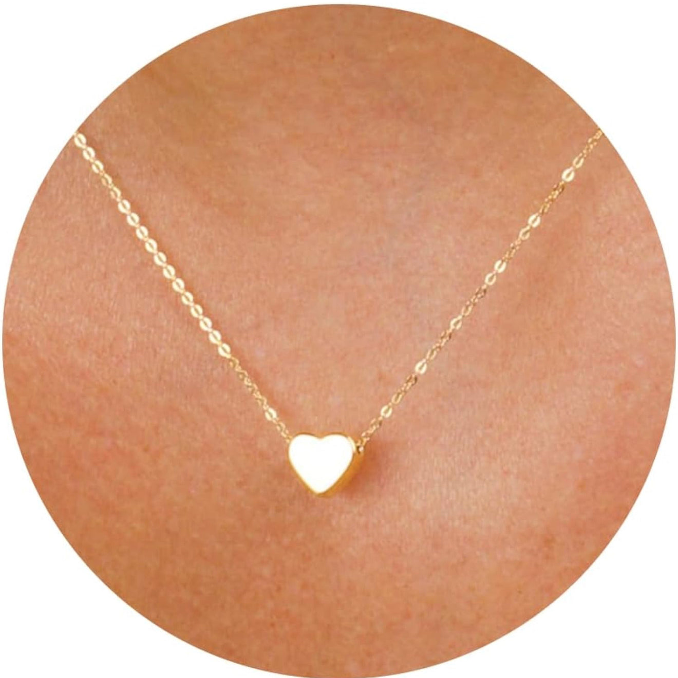 Collier délicat plaqué or 14 carats - Petit coeur - Miss Lili's Boutique