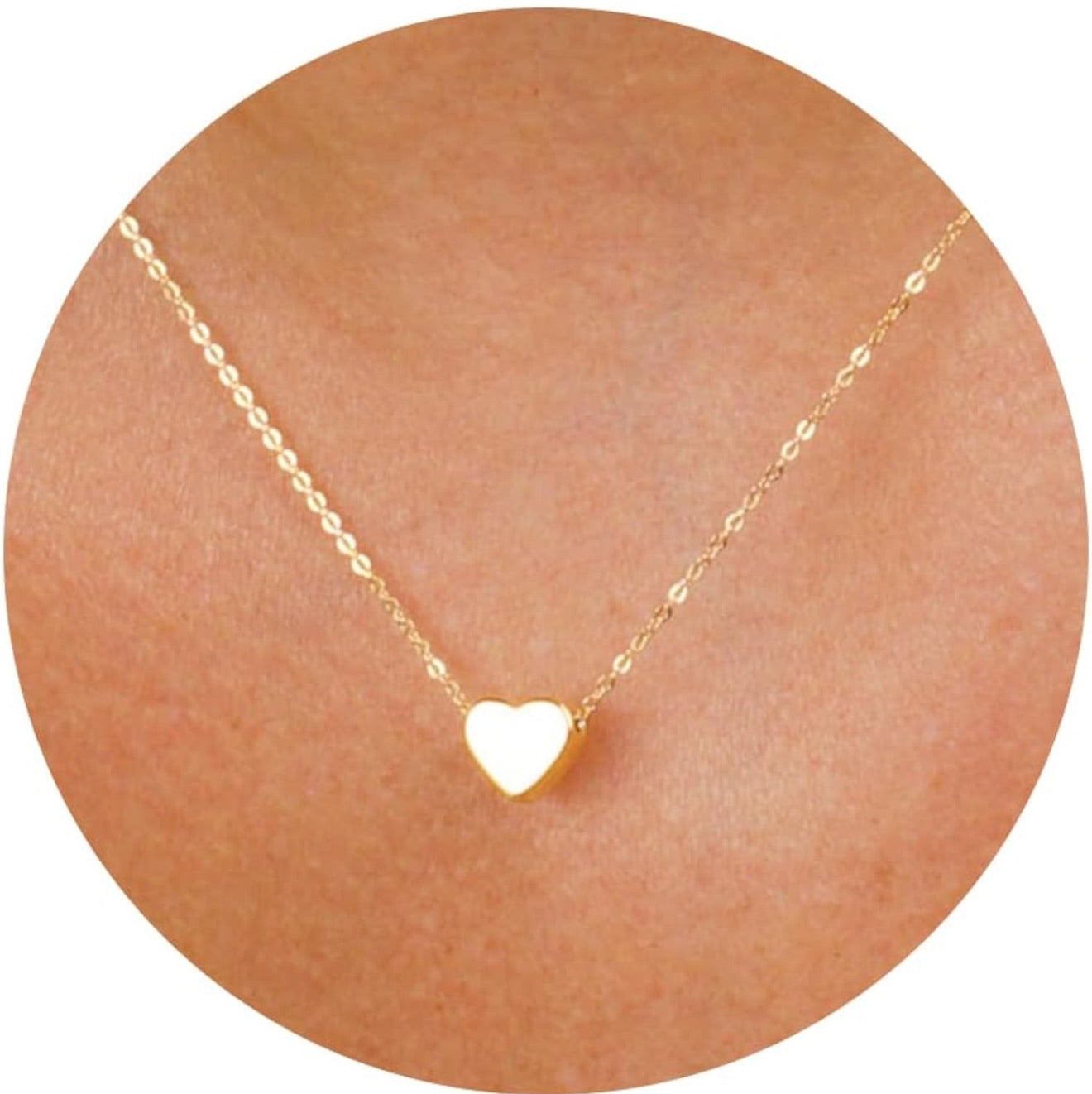 Collier délicat plaqué or 14 carats - Petit coeur - Miss Lili's Boutique