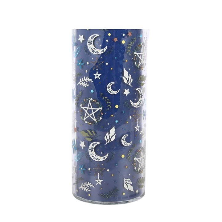 Bougie tube imprimée « Sortilège du solstice » — mûre & pin - Miss Lili's Boutique