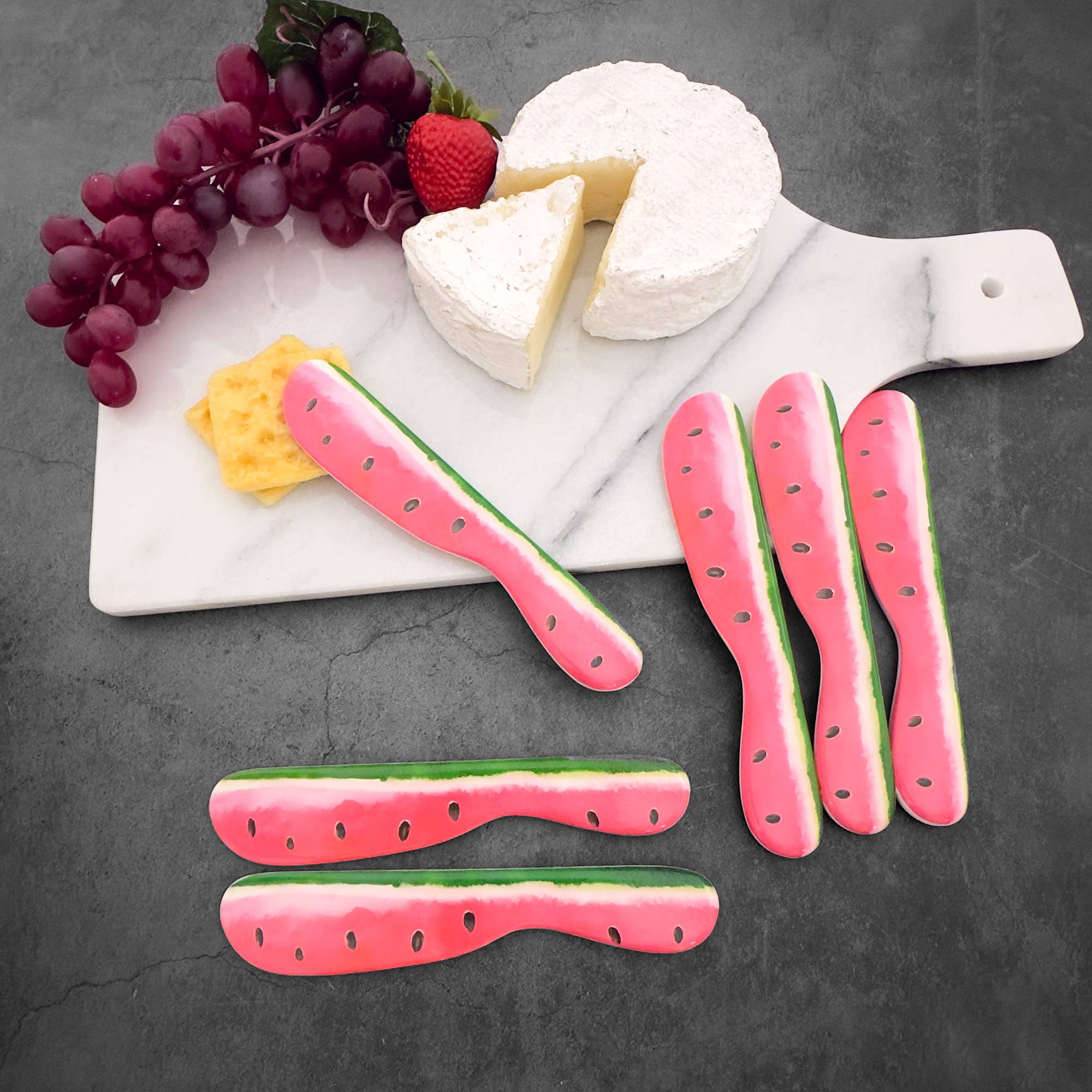Étaleur à fromage en mélamine pastèque, 6 pièces - Miss Lili's Boutique