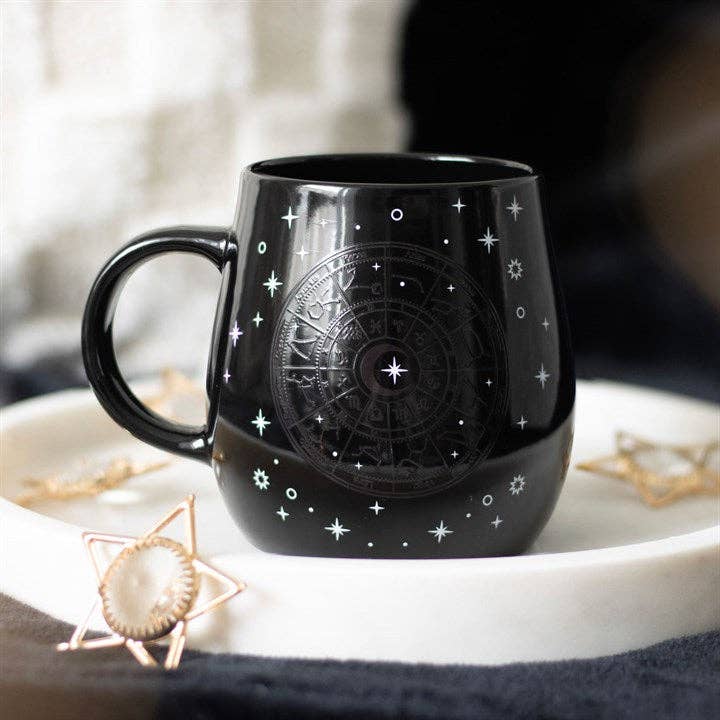 Tasse changeante à chaleur avec roue astrologique - Miss Lili's Boutique