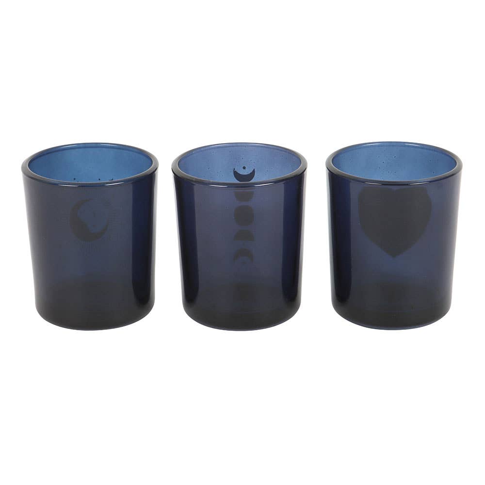 Ensemble de 3 photophores Blue Moon - Miss Lili's Boutique