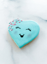 Biscuit coeur souriant