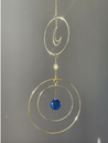 Suncatcher with gold hoops and Aurora Borealis crystals (2 colors)