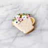 Biscuit - Tasse et fleurs