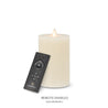 6" Cream Candle with Tactile Flickering Flame - Honey Vanilla