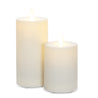 7" ivory candle with indoor/outdoor flickering flame