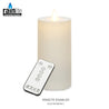 7" ivory candle with indoor/outdoor flickering flame