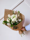 Bouquet de fleurs - Boho blanc