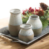 Small two-tone spotted ceramic pot (3 sizes)