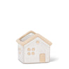 Mini cache-pot en forme de maison grise