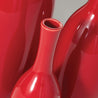 Vase allongé en céramique rouge (3 tailles)