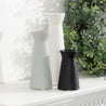 Vase allongé en céramique texturé à pois (3 couleurs/tailles)